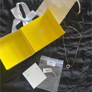 Kendra Scott Silver Letter D Necklace
